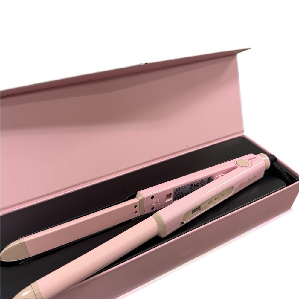 Pink 2-in-1 Hair Styling Tool